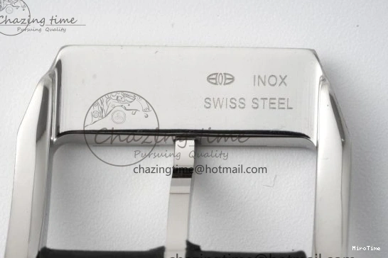 MIROTIME 0319 Bright Pilot Chrono SS AZF 1:1 Best Edition Green Dial on Brown Leather Strap A 7059